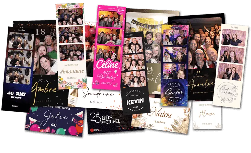 Bandes photo personnalisées InstantBox
